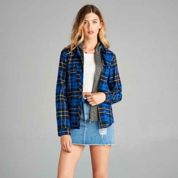 Tops - Blue Flannel